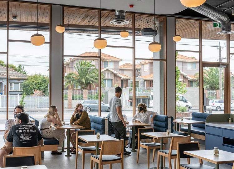 Interior of Bellboy Cafe