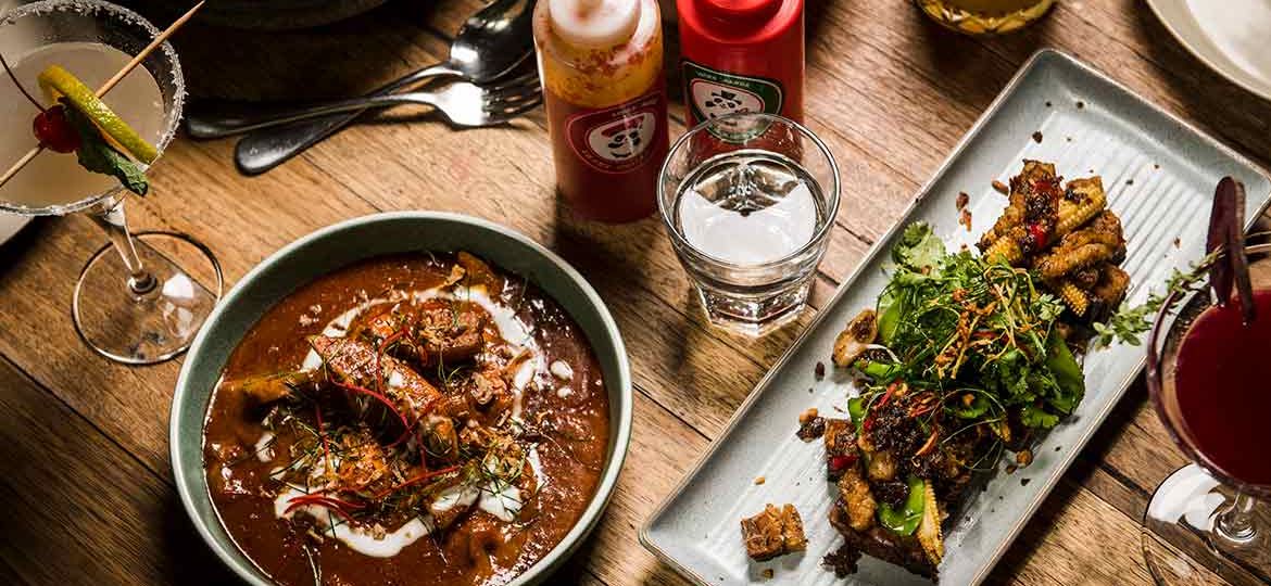 brunswick mess hall dishes on a table with drinks