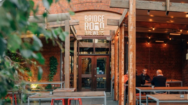 the interior of the bridge road brewery pop up