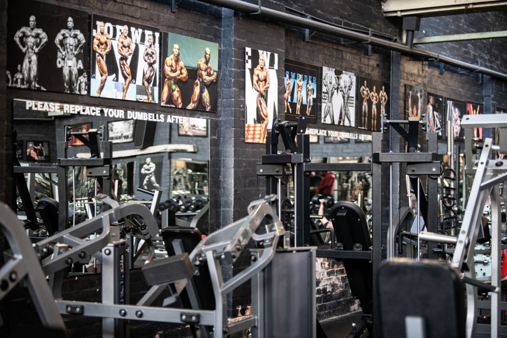 Weights floor at Doherty's Gym, Brunswick